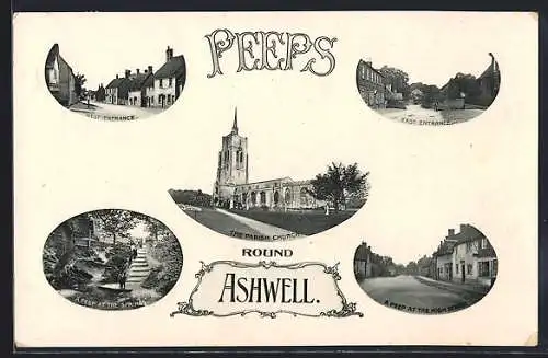 AK Ashwell, High Street, Parish Church, The Springs