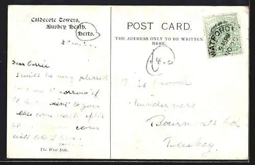 AK Bushey Heath, Caldecote Towers