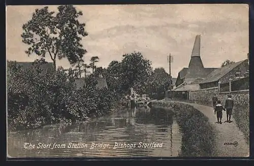 AK Bishops Stotford, The Stort from Station Bridge