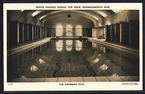 AK Rickmansworth Park, The Swimming Bath of the Senior Masonic School for Girls