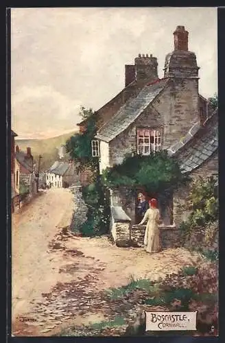 Künstler-AK Boscastle, General View