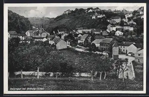 AK Bettingen bei Bitburg, Ortsansicht aus der Vogelschau