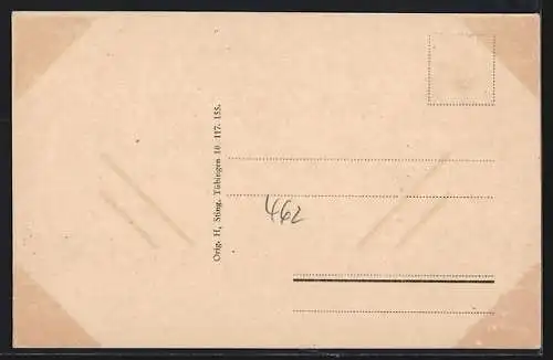 AK Röttingen a. Tauber, Marktplatz mit Rathaus