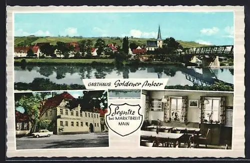 AK Segnitz bei Marktbreit, Gasthaus Goldener Anker, Bes. L. Bogner