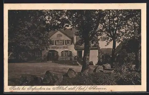 AK Tiefenstein / Albthal, Gasthaus Zur Post