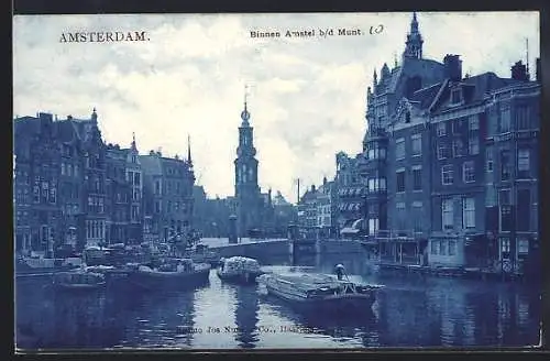 AK Amsterdam, Binnen Amstel b. d. Munt