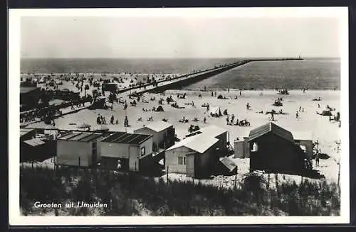 AK Ijmuiden, Strand mit Meerblick