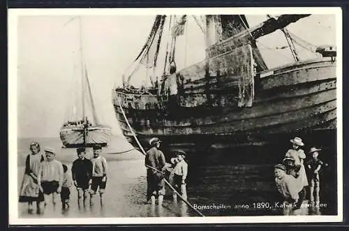 AK Katwijk aan Zee, Bomschuiten anno 1890