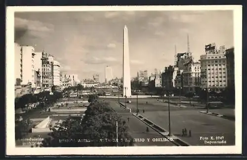 AK Buenos Aires, Avenida a Le Julio y Obelisco