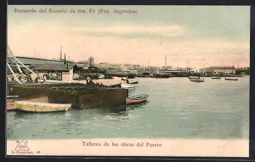 AK Rosario de Sta. Fé, Talleres de las obras del Puerto