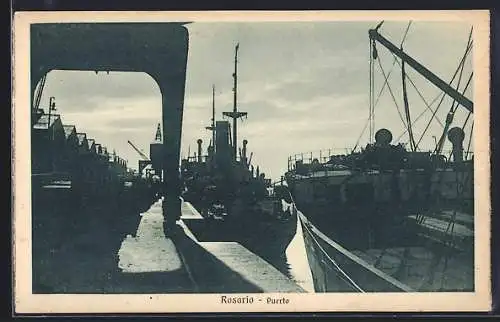 AK Rosario, Puerto, Partie im Hafen