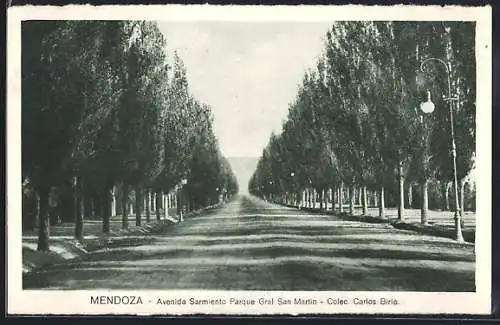 AK Mendoza, Avenida Sarmiento Parque Gral San Martin