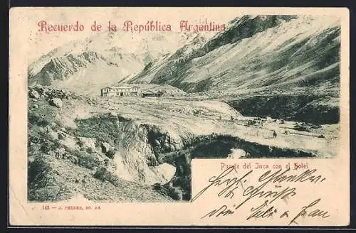 AK Puente del Inca, Panorama con el Hotel