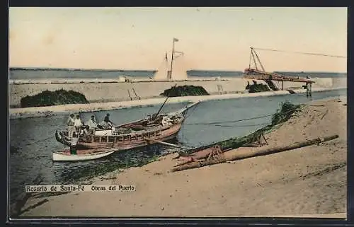 AK Rosario de Santa-Fé, Obras del Puerto