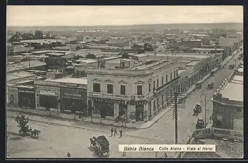 AK Bahia Blanca, Calle Alsina, Vista al Norte