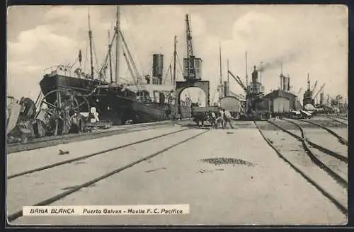 AK Bahia Blanca, Puerto Galvan, Muelle F. C. Pacifico