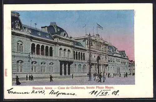 AK Buenos Aires, Casa de Gobierno, frente Plaza Mayo