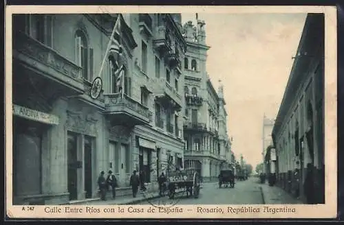 AK Rosario, Calle Entre Ríos con la Casa de Espana
