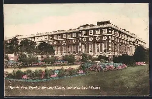 AK Hampton, Court Palace, South East Front & Summer Flowers