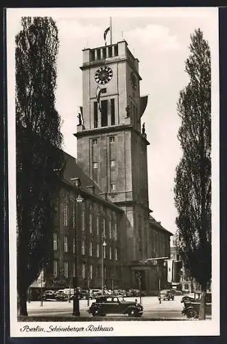 AK Berlin, am Schöneberger Rathaus
