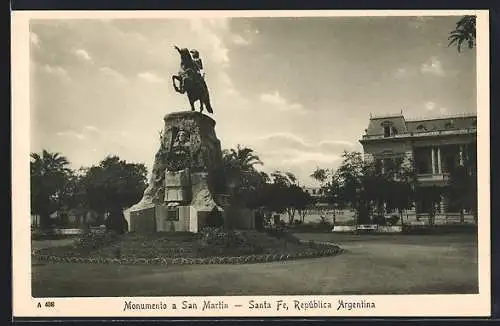 AK Santa Fe, Monumento a San Martin, Partie am Denkmal