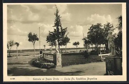 AK Santa Fè, Entrada al Paseo Orono