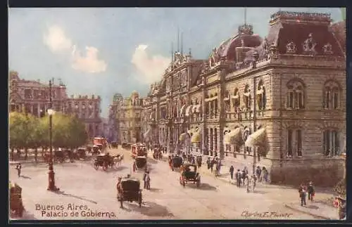 Künstler-AK Buenos Aires, Palacio de Gobierno