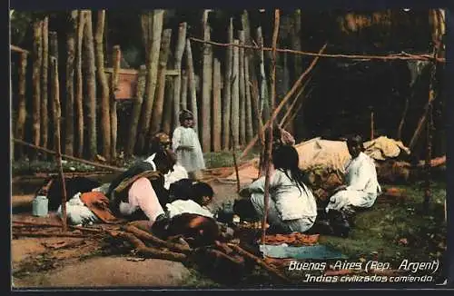 AK Buenos Aires, Indios civilizados comienda