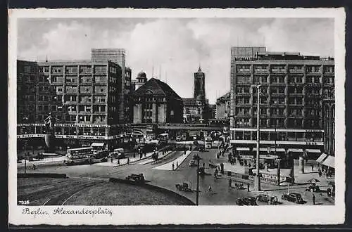 AK Berlin, Auto- und Busverkehr auf dem Alexanderplatz