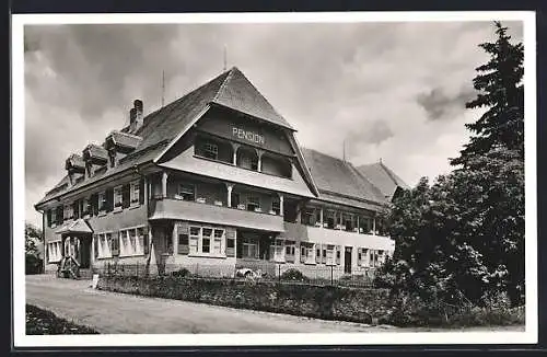 AK Birkendorf /Schwarzwald, Gasthof und Pension zur Post, Bes. F. Fechtig
