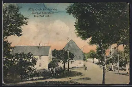AK Süssenbach bei Freiberg, Gasthof Süssenbach, Bes. Paul Preller