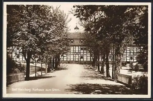 AK Bad Meinberg, Kurhaus zum Stern mit Zufahrtsweg