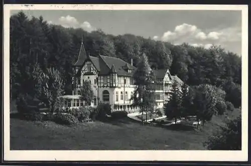 AK Bad Sachsa, Blick zum Berghotel Eulingswiese