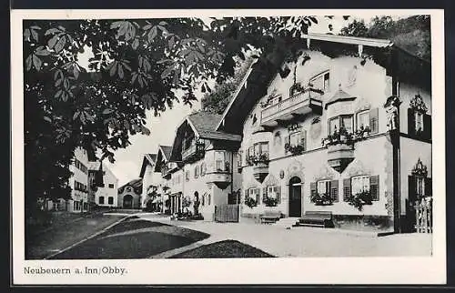 AK Neubeuern a. Inn, Blick in den Ort