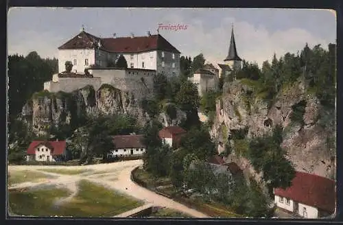 AK Freienfels / Hollfeld, Blick auf die Burg