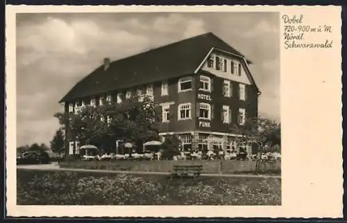 AK Dobel /Schwarzwald, Blick zum Funk-Hotel
