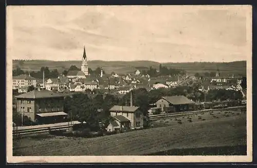 AK Pfaffenhofen / Ilm, Bahnhof am Ortsrand