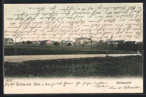 AK Bous a. Saar, Blick auf den Ort