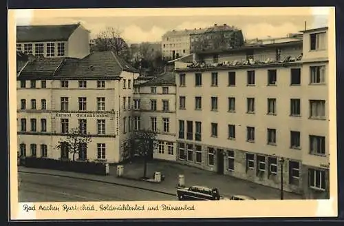 AK Burtscheid, Kurhotel Goldmühlenbad und Prinzenbad