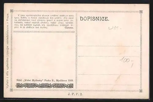 Künstler-AK sign. E. Holárek: Altarbild mit Engeln