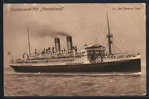 AK Passagierschiff S. S. Jan Pieterszoon Coen auf hoher See