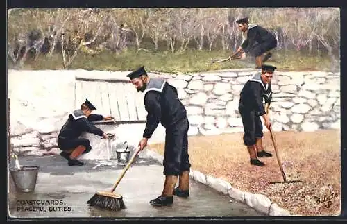 Künstler-AK Coastguards, Peaceful Duties