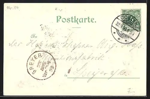 AK Dampfer Frauenlob der Kölnischen und Düsseldorfer Gesellschaft