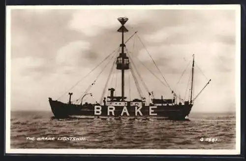 AK Feuerschiff Brake auf hoher See