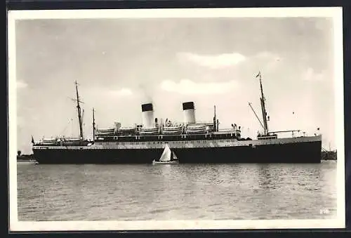 AK Passagierschiff MS Monte Rosa vor Anker