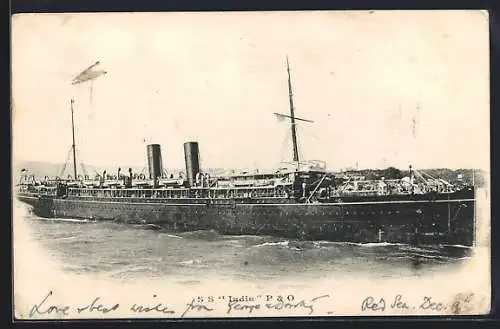 AK Passagierschiff SS India der P & O