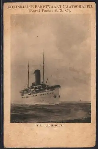 AK Passagierschiff SS Rumphius der Royal Packet SNC