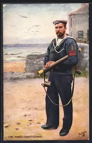 Künstler-AK Matrose der Kings Coastguard