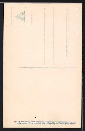 AK Matrose mit seiner Freundin, Kriegsschiff aus See, Reichskriegsfahne, Spruch Seemannslos