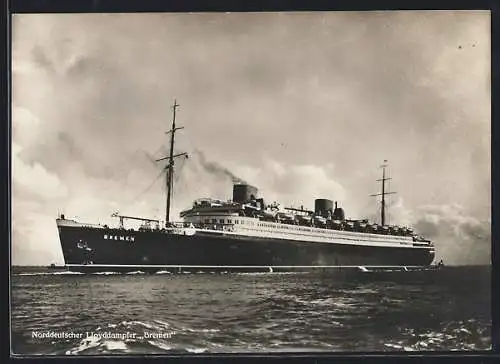 AK Norddeutscher Lloyddampfer Bremen